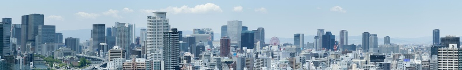 Naklejka premium 都市風景 日本 大阪