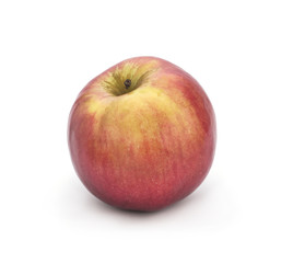 Apple fruit red top view isolated on a white background