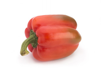 Red pepper on a white background