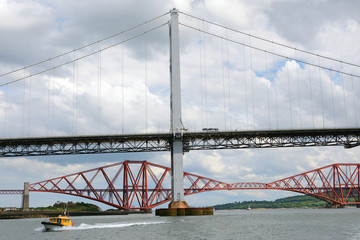 The bridges, Firth of Forth, Scotland