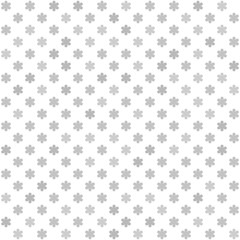 Gray flower pattern. Seamless vector