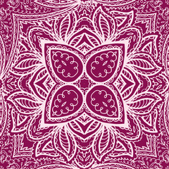 Floral mehendi pattern ornament vector illustration hand drawn henna mhendi pattern india tribal paisley background