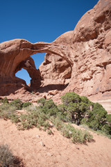 Fototapeta na wymiar Double Arch - Arches National Park 