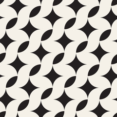 Vector seamless cross tiling pattern. Modern stylish geometric texture. Repeating mosaic abstract background