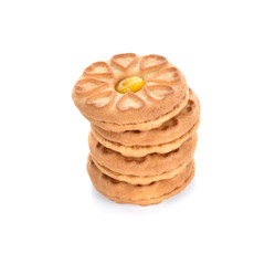 biscuit on white background