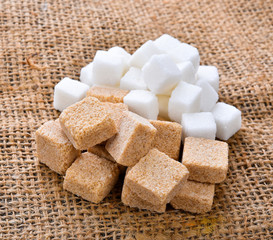 White sugar and brown sugar