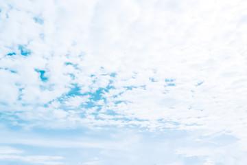 Abstract blur photography.Blue sky with cloud for background and wall paper.