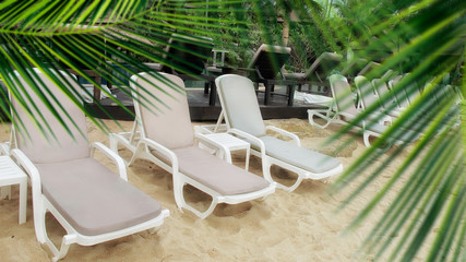 close up beach on tropical island