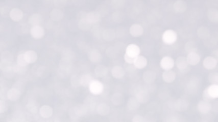 Abstract Christmas Twinkle Silver Lights Bokeh Background