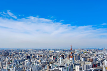 大阪 都市風景 - City view ,Osaka city,Japan.