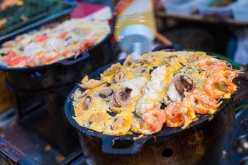 Thai-style takoyaki with seafood