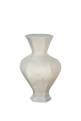 White ceramic decoration vase.