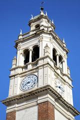 busto arsizio old abstract    italy   the   wall  and church