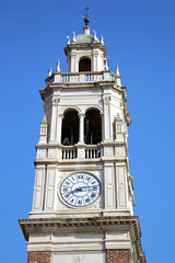 busto arsizio old abstract    italy   the   wall  and church tower