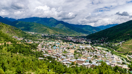 Fototapeta na wymiar Thimphu city in Bhutan