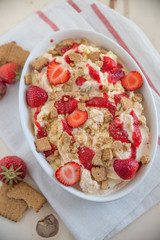 Erdbeer Käsekuchen Eiscreme