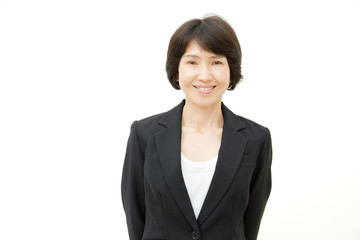 ビジネス　女性　笑顔