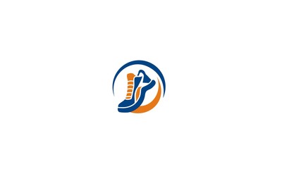 Shoes, running shoes, run, emblem symbol icon vector logo - 160117553