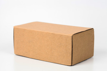 Paper box on white background