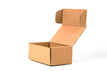 Paper box on white background