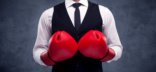 Boxing businessman