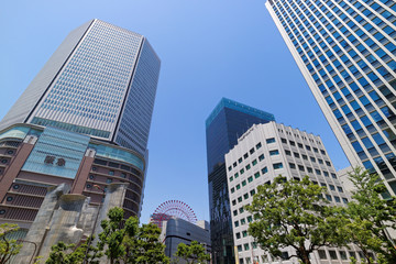 Obraz premium 大阪 梅田の街並み