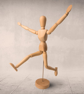 Wooden mannequin