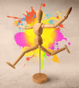 Wooden mannequin