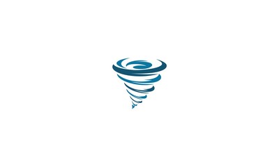 Wind, tornado, twister emblem symbol icon vector logo - 160120360
