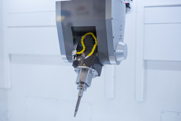 Spindle of 5 axis CNC machine.