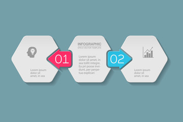 Vector infographic template, 2 options.