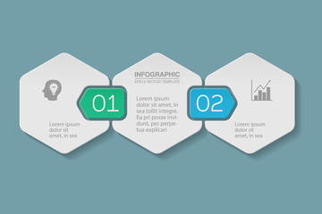 Vector infographic template, 2 options.