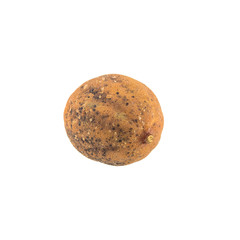 Fototapeta premium Rotten lemon isolated on white background