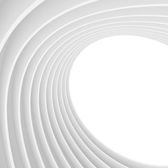 Abstract Architecture Background. White Tunnel Building