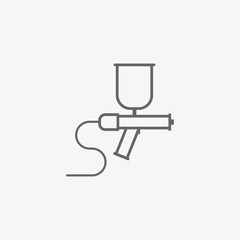 Spray gun icon paint car airbrush