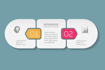 Vector infographic template, 2 options.