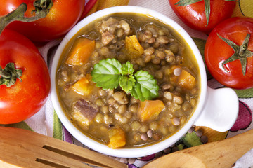 Lentil stew