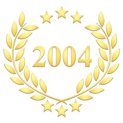 Lauriers 3 étoiles 2004 sur fond blanc