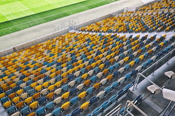 Naklejka premium Lots of seats on the stadium
