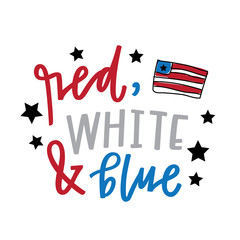 Red, white and blue