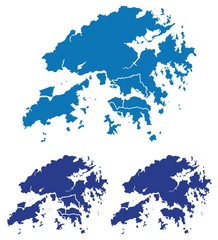 Obraz premium Map of Hong Kong