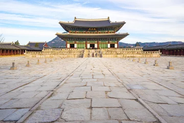 Fototapete Seoel Gyeongbokgung Palace in Seoul, South Korea