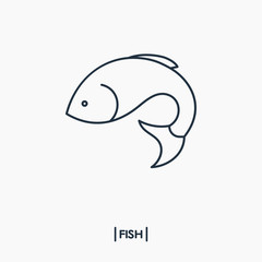 Fish outline icon