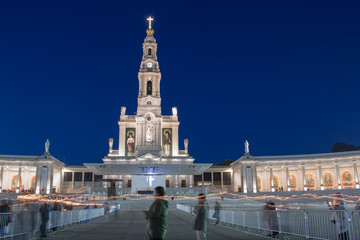 Fototapeta premium Santuario di Fatima, fiaccolata