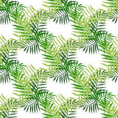 Palm leaves color seamless 2