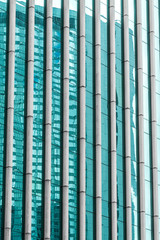Obraz premium detail shot of modern architecture facade,business concepts,shot in city of China.