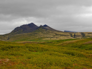 view on a landscape in Skaftafell