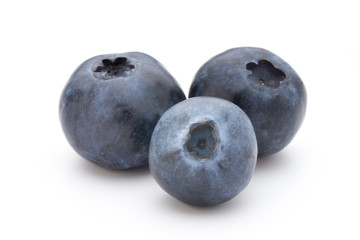 Obraz premium Fresh blueberries on a white background.