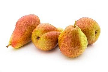 Pears isolated on the white background.