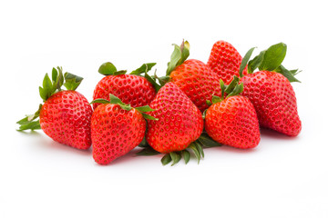 Strawberry isolated on white background. Fresh berry.